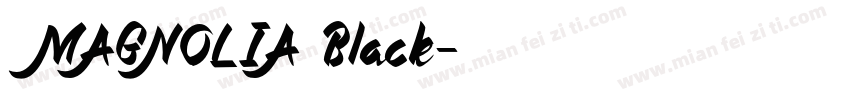 MAGNOLIA Black字体转换